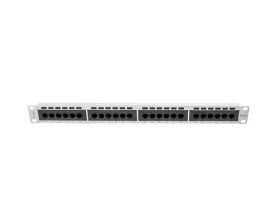 Lanberg PPU5-1024-S sivý / Patch panel / 24 portov / RJ-45 / CAT5E / 1U / 19" (PPU5-1024-S)