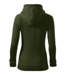 Trendy Zip mikina dámska vojenská M
