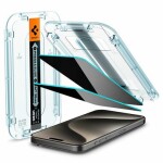 Spigen Glass TR EZ Fit HD Privacy 1 Pack ochranné sklo pre Apple iPhone 15 Pro Max (AGL07118)