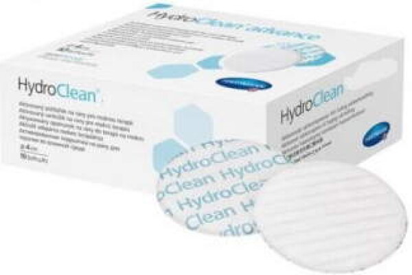 HydroClean advance vankúšik na rany kruh (priemer 4 cm) 10ks