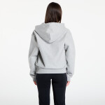 Mikina Nike Solo Swoosh Men's Full-Zip Fleece Hoodie Dk Grey Heather/ Lt Smoke Grey/ White L