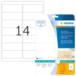 Herma etikety A4 transparentná / matná fólia / 99,1x38,1 mm / laser / vodeodolné / 350 ks (8671)