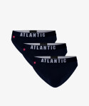 Pánske športové slipy ATLANTIC 3Pack námornícka modrá