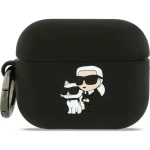 Karl Lagerfeld 3D Logo NFT Karl and Choupette Silikónové Puzdro pre AirPods Pro 3 Black (57983128165)