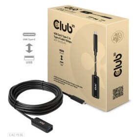 CLUB3D CAC-1536 adaptér USB-C na USB-A M/F čierna 5m / 10Gbps (CAC-1536)