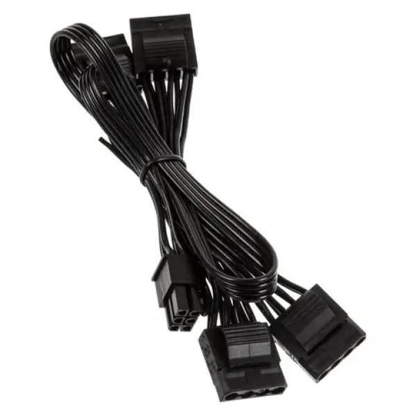 Kolink Kábel 1x 6-Pin na 4X 4-Pin Molex 75cm čierna (KL-CPL-MXC)
