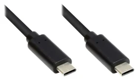 Good Connections USB-C - USB-C čierna / Kábel / USB 3.2 Gen 1 / 1,5 m / 5 Gbit / s / 3 A (GC-M0114)