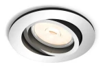 Philips Donegal lesklý chróm / Podhľadové svietidlo / GU10 / 5,5 W bez zdroja / O 9 cm / IP20 (SKL000298486)