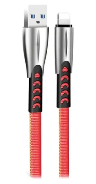 Colorway červená / Dátový kábel / USB-A - Lightning / 2,4 A / 1 m (CW-CBUL010-RD)