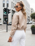 Dámska kožená bunda SANTOL TY4339 beige - FashionStreet S