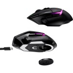 Logitech G502 X PLUS Premium čierna / bezdrôtová herná myš / optický senzor / 25600 DPI / 13 tlačidiel / USB (910-006162)