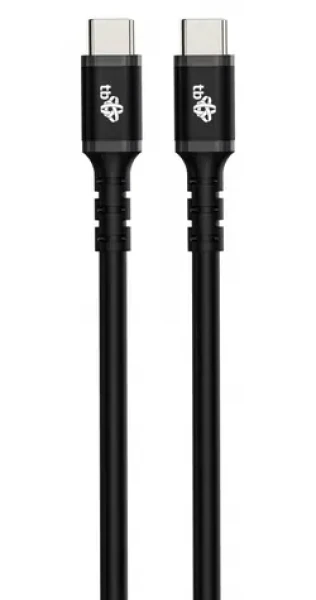 TB Touch USB-C kábel čierny 1m / Nabíjací a dátový kábel / USB-C - USB-C / 60 W / 480 Mb/s / silikónový (AKTBXKUCC2SI10B)