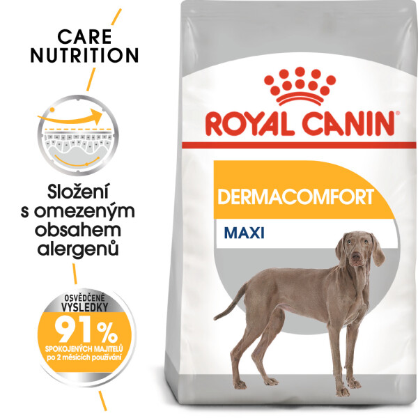 Royal Canin Maxi Dermacomfort - granule pre veľké psy s problémami s kožou - 12kg