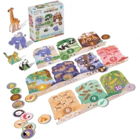 KukiKuk 80056 - Veľké puzzle loto Výlet do ZOO
