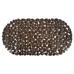 MSV Protišmyková podložka do vane GALETS hnedá / PVC / 35 x 68 cm