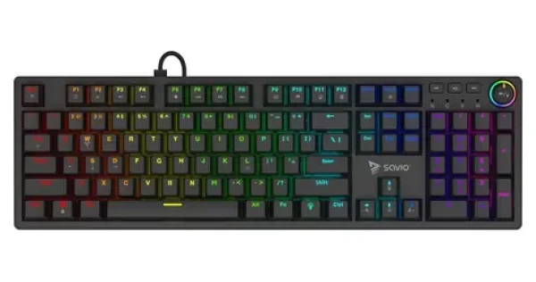 Savio STYX čierna / Mechanická klávesnica / Outemu Brown / Hot-swap / RGB / US layout (STYX BROWN)
