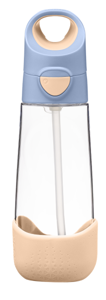 B.box Fľaša na pitie so slamkou 600 ml - broskyňová EUR