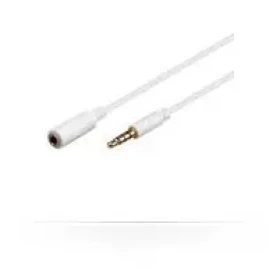 MicroConnect predlžovací kábel 4-pin Jack 3.5mm (M) - Jack 3.5mm (F) 5m biela (IPOD006A)