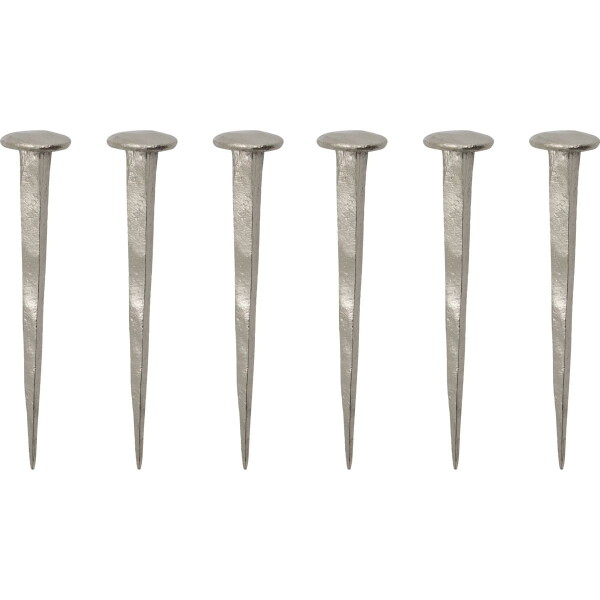 House Doctor Designový háčik Wall Nail Silver – sada 6 ks