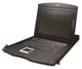Planet KVM-210-08M / KVM konzola / 8 portov / LCD 17" / PS2/USB / 1U/19" rack / touchpad (KVM-210-08M)