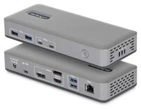 StarTech USB-C 3.2 Gen 2 / Dokovacia stanica pre notebooky / HDMI / 2x DisplayPort / 1GbE (199UE-USBC-DOCK)