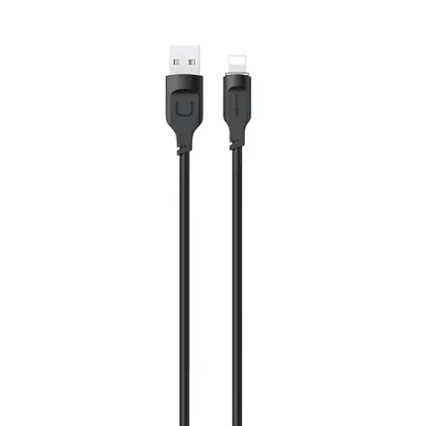 USAMS SJ565 Lithe čierna / Dátový kábel / Lightning - USB-C / 1.2m / 2.4A (SJ565USB01)