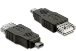 DeLock adaptér USB mini samec USB 2.0 A samica / OTG (65399)