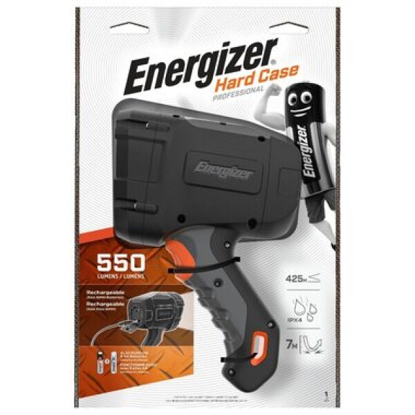 Energizer Hard Case Profesional Spot LED 1000lm / Svietidlo / Dosvit: až 550 metrov / 6x nabíjací AA NiMh (7638900344974)