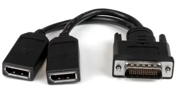StarTech DMS-59 na 2x DisplayPort čierna / Káblový adaptér / 4K UHD / 20 cm (DMSDPDP1)
