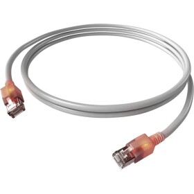 Easylan CS1OAADAD0070 RJ45 sieťové káble, prepojovacie káble CAT 6A S/FTP 7.00 m sivá dvojžilový tienený, bez halogénov, samozhášavý 1 ks; CS1OAADAD0070