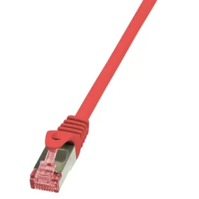 LogiLink PrimeLine CAT6 červená / Patch kabel / S/FTP / 1 m / RJ-45 (CQ2034S)