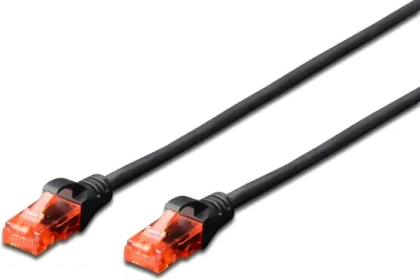 Digitus 3 m čierna / Patch kábel / Cat6 / U/UTP / RJ-45 (DK-1612-030/BL)