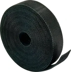 Schwaiger Páska so suchým zipsom čierna / Organizácia kabeláže / 12 mm / 2 mm / 3 m (KMKK3010)