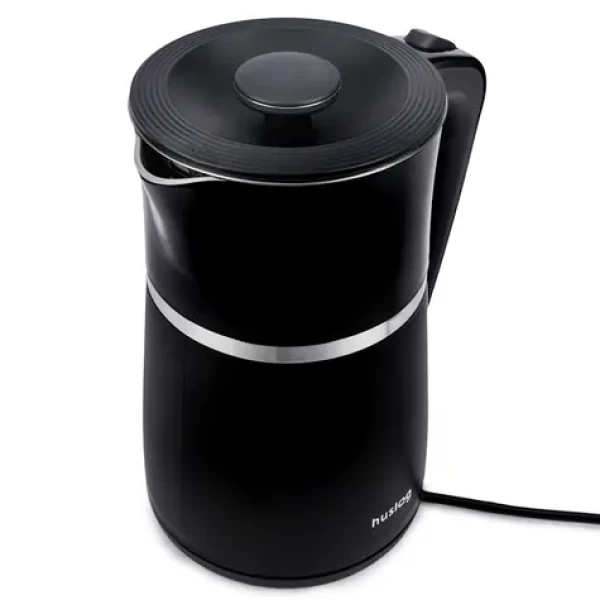 Huslog Rýchlovarná kanvica čierna / 2200W / 1.7 L / otočná základňa 360° (KAT00124)