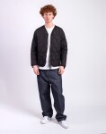 Taion Unisex Military W-Zip V-Neck Down Jacket BLACK XS