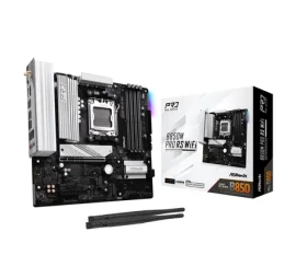 ASRock B850M Pre RS WiFi / AMD B850 / DDR5 / SATA III / USB 3.2 / 2.5 GLAN / Wi-Fi 6E / sc.AM5 / mATX (90-MXBR7-A0UAYZ)