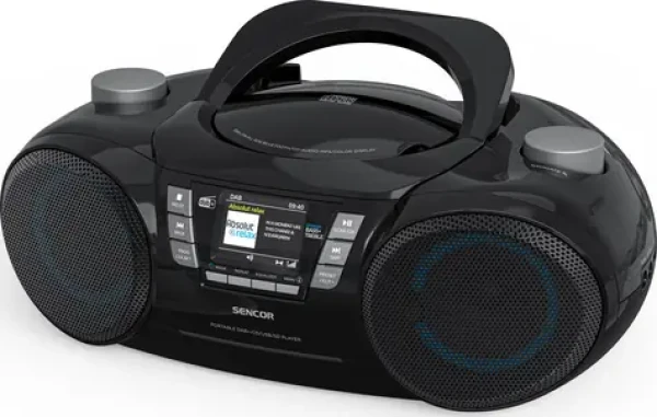Sencor SPT 6510DB čierna / Prenosné rádio / DAB+ / BT / FM / CD / 3.5mm (8590669391431)