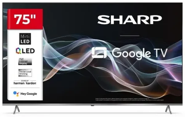 75" Sharp 75JP7265E čierna / 3840 x 2160 / QLED / HDMI / USB / Wi-Fi / DVB-TT2CSS2 / repro 24W (75JP7265E)