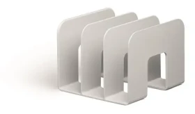 Durable ECO Stojan na katalógy šedá / Stojan na katalógy / Recyklovaný plast / 3 priehradky / 215x165x210 mm (776110)