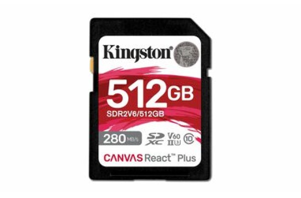 Kingston Canvas React PLUS V60 512GB UHS-II V60 U3