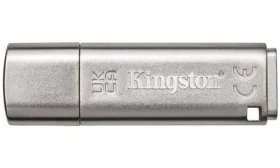 Kingston IronKey Locker+ 50 16GB strieborná / Flash Disk / USB 3.2 Gen 1 - (USB-A 3.0) (IKLP50/16GB)