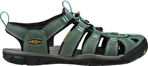 KEEN Clearwater CNX Leather W Dámske sandále mineral blue/yellow 38,5 KEN1201097902S8
