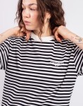Carhartt WIP W' S/S Ezra T-Shirt Ezra Stripe, Black/Wax XS
