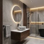 REA - Umývadlo na dosku Sofia Stone Marble 41x34,5 REA-U9908