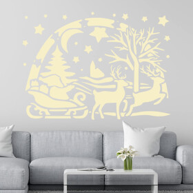 Veselá Stena Samolepka Santa Claus Farba: béžová, Veľkosť: 100 x 72 cm