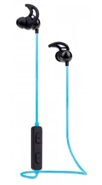 Manhattan Športové Bluetooth slúchadlá do uší čierna / Slúchadlá / Bluetooth 5.0 / LED podsvietenie / 5 h výdrž (179591)