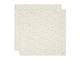 Jollein Plienky zavinovacie 115x115cm Animals Nougat 2ks (535-852-67044)