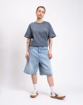 Carhartt WIP W' Brandon Short Blue heavy worn bleached M