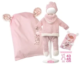 Llorens M738-60 oblečok pre bábiku bábätko NEW BORN veľkosti 40-42 cm s doplnkami