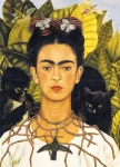 EUROGRAPHICS Puzzle Portrét Frídy Kahlo s tŕňovým náhrdelníkom